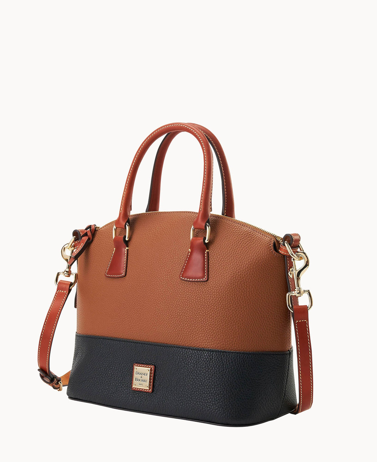Pebble Color Block Domed Satchel
