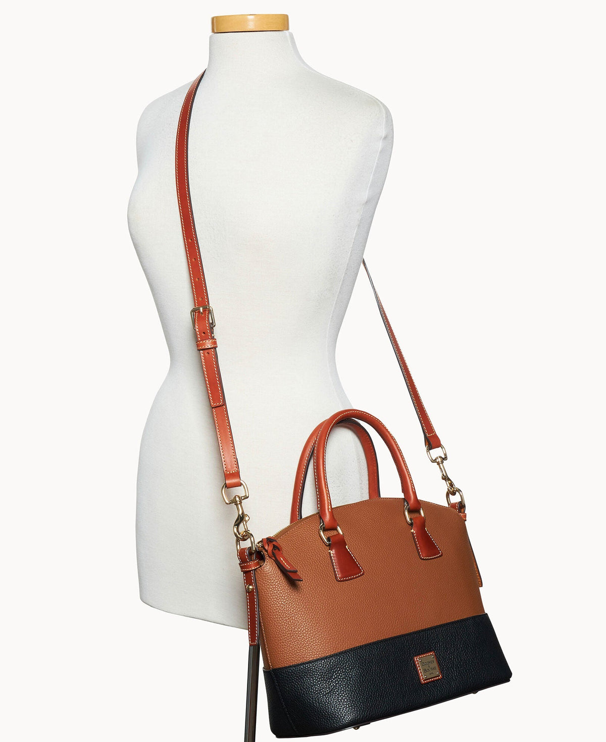 Pebble Color Block Domed Satchel