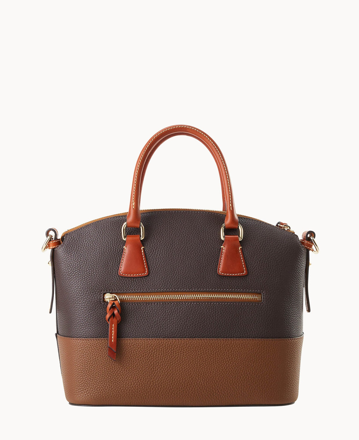 Pebble Color Block Domed Satchel