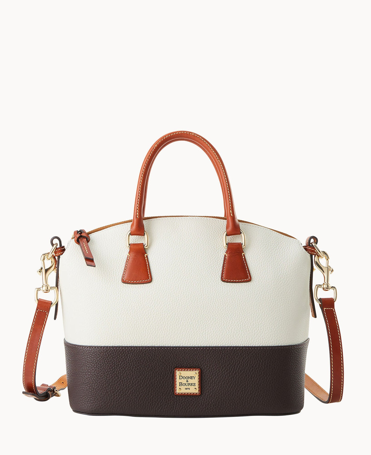 Pebble Color Block Domed Satchel