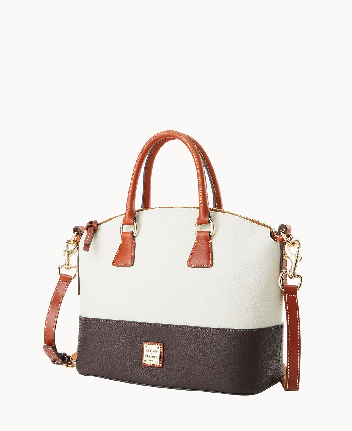 Pebble Color Block Domed Satchel