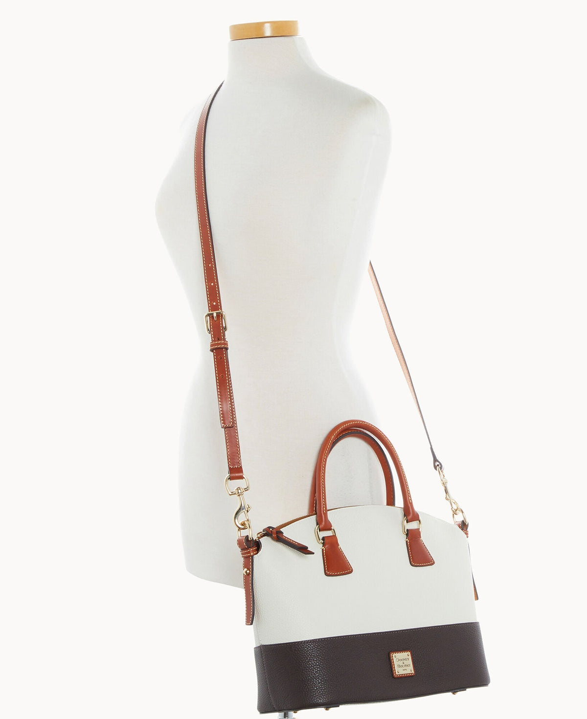 Pebble Color Block Domed Satchel