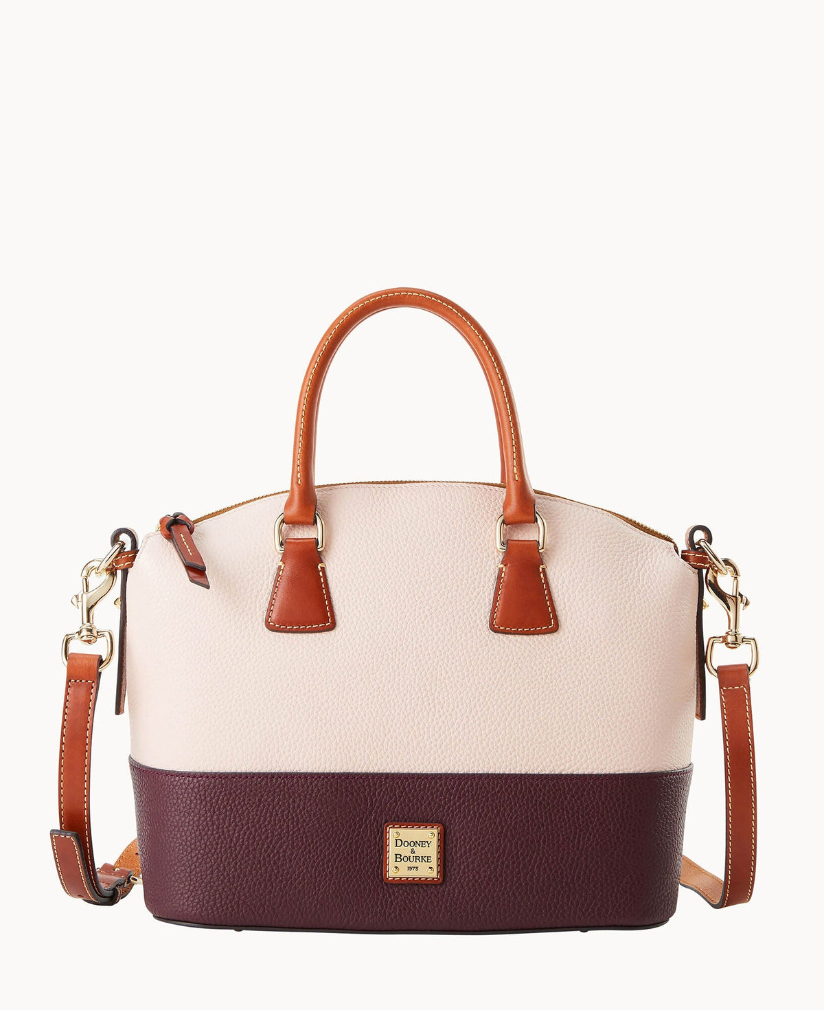 Pebble Color Block Domed Satchel