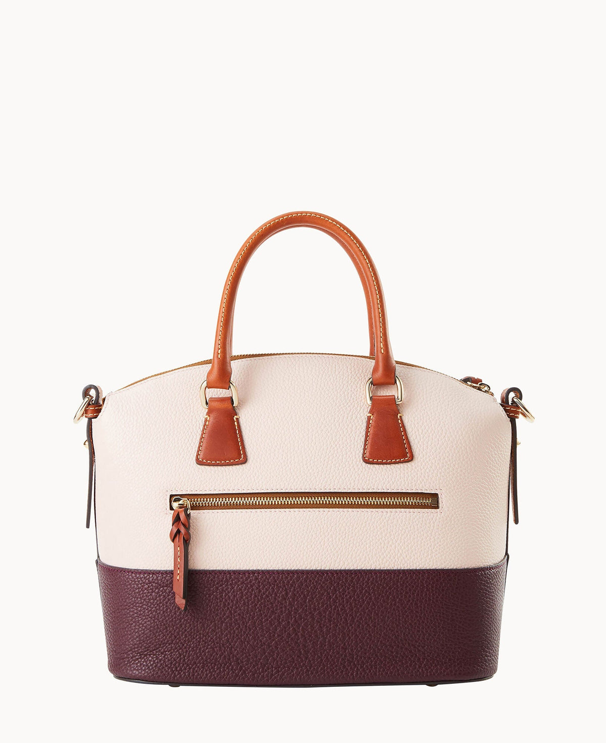 Pebble Color Block Domed Satchel