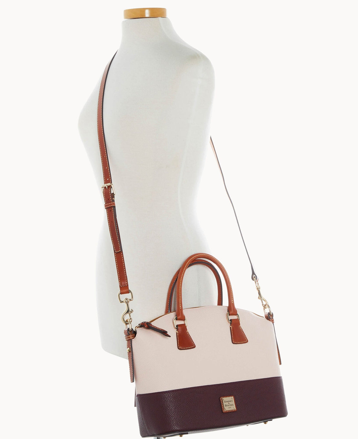 Pebble Color Block Domed Satchel