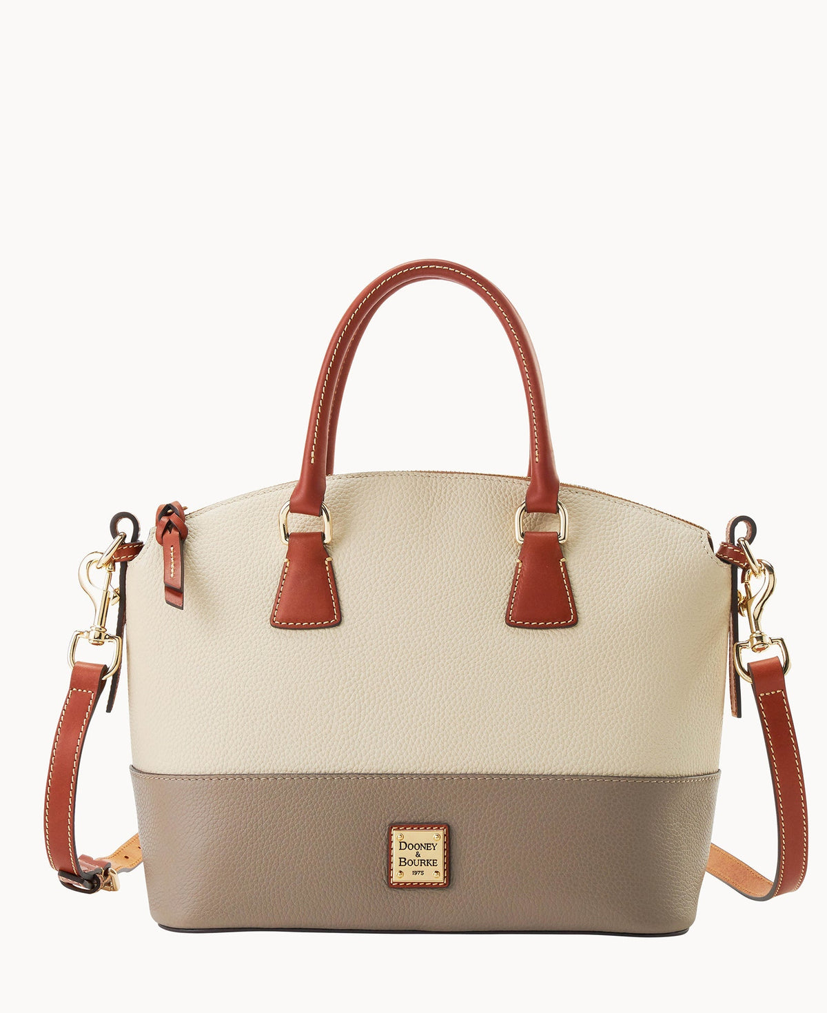 Pebble Color Block Domed Satchel