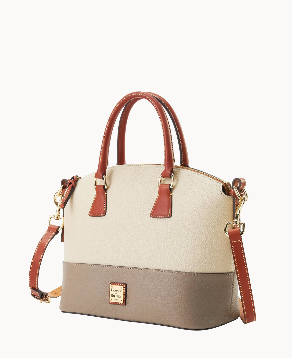Pebble Color Block Domed Satchel