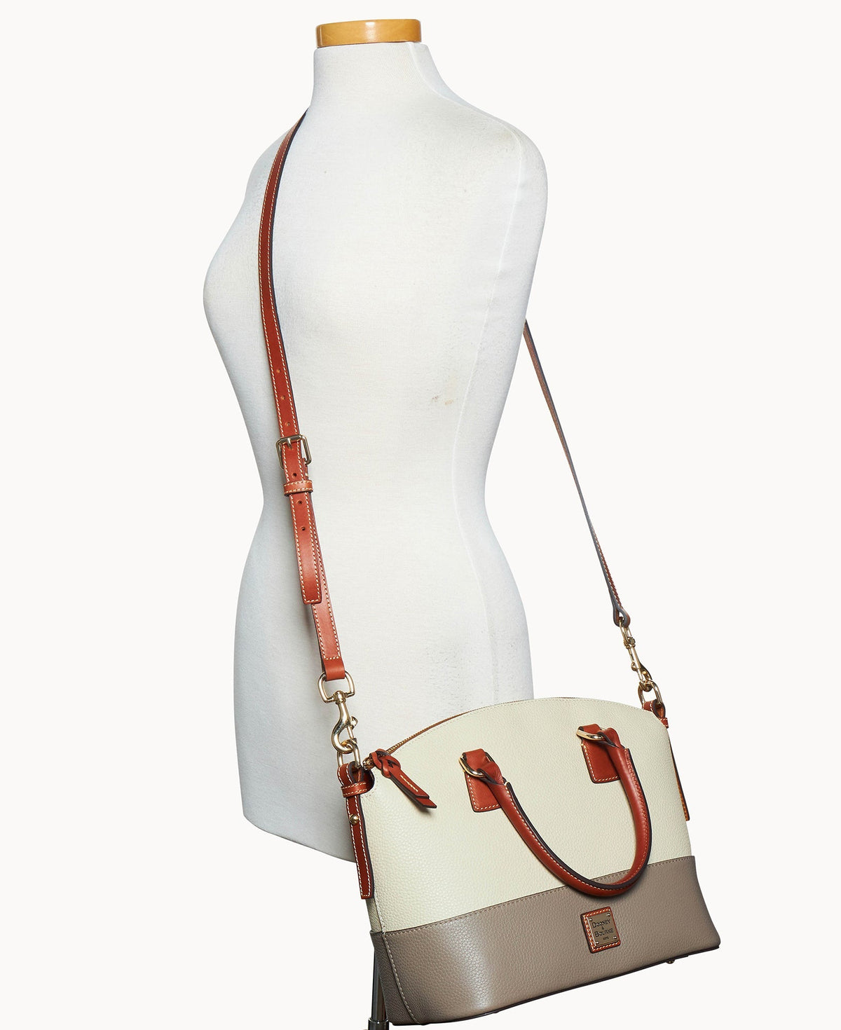 Pebble Color Block Domed Satchel