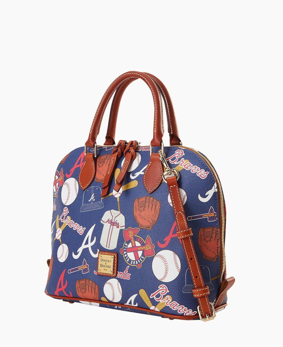 MLB Braves Zip Zip Satchel