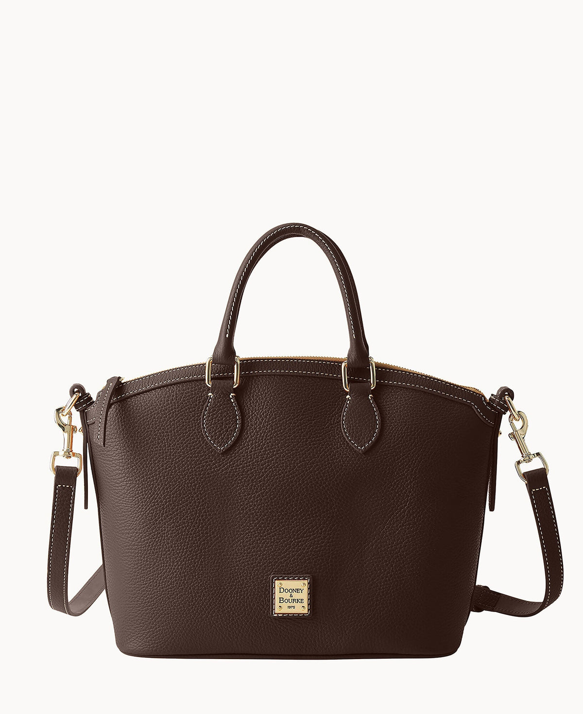 Lucca Leather Domed Satchel