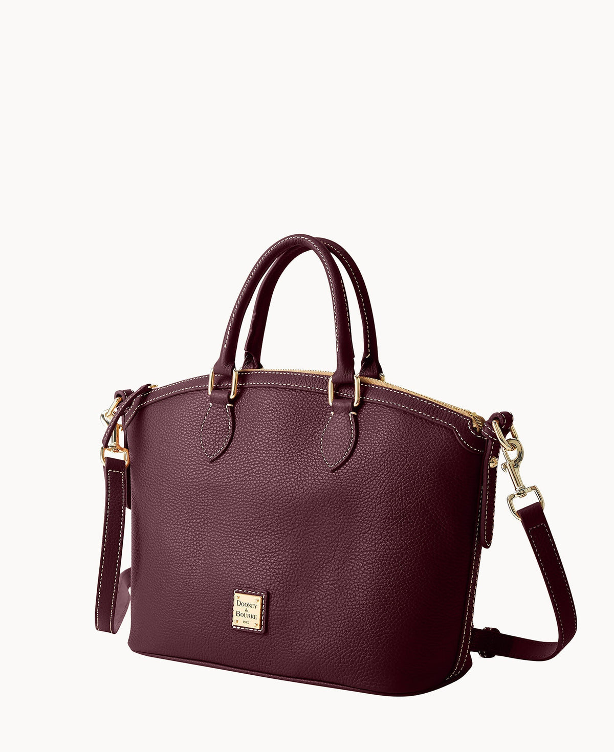 Lucca Leather Domed Satchel