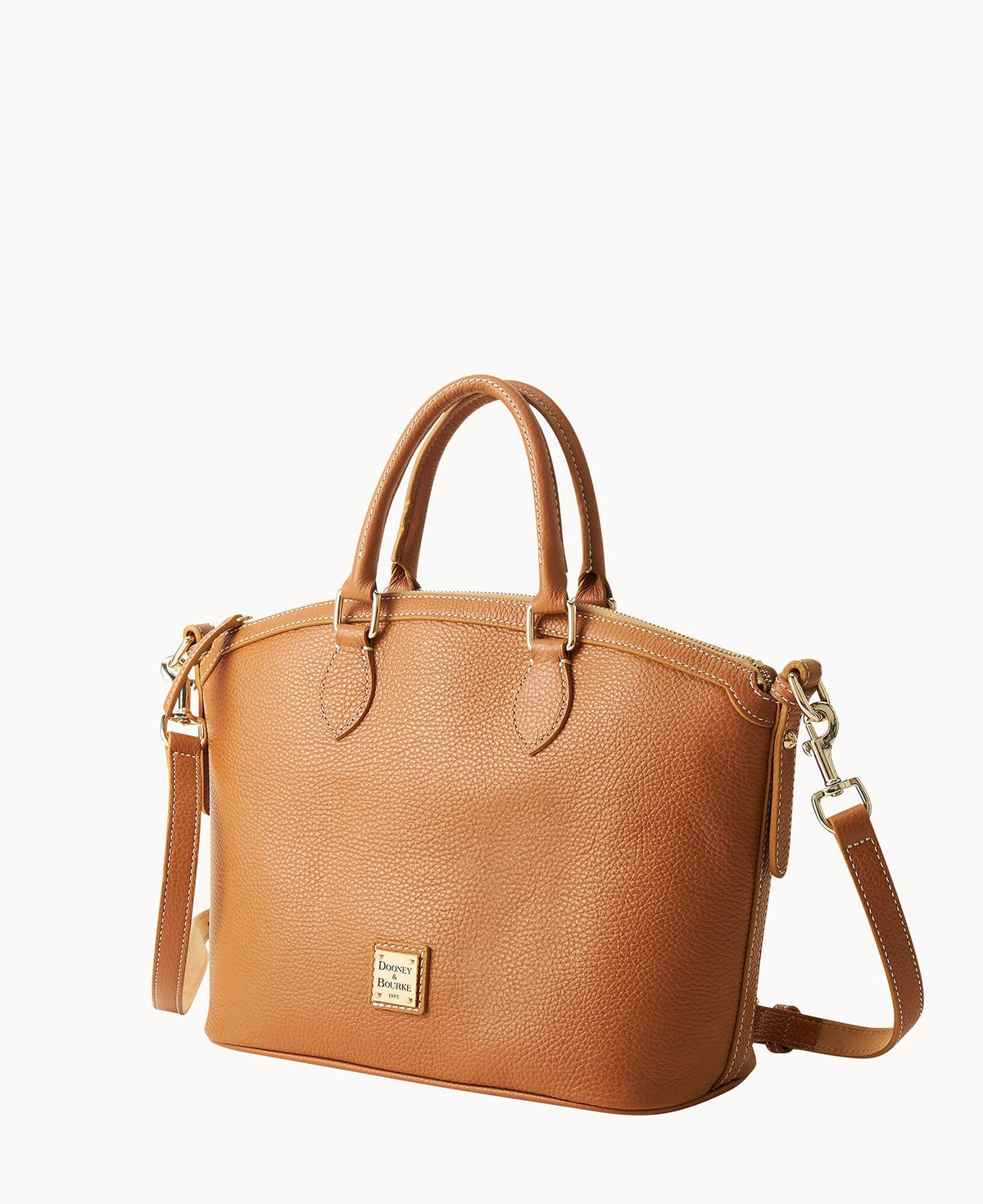 Lucca Leather Domed Satchel