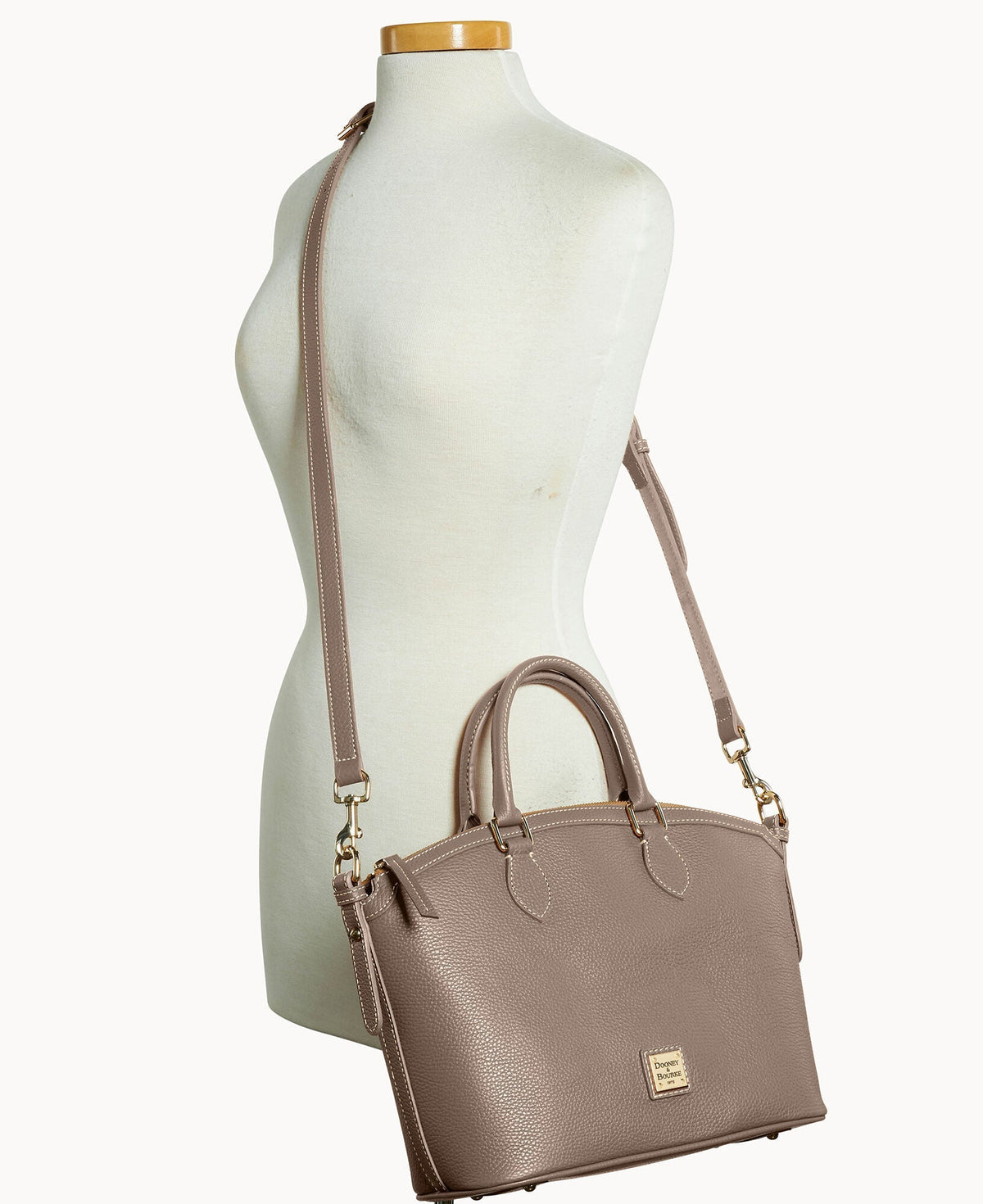 Lucca Leather Domed Satchel