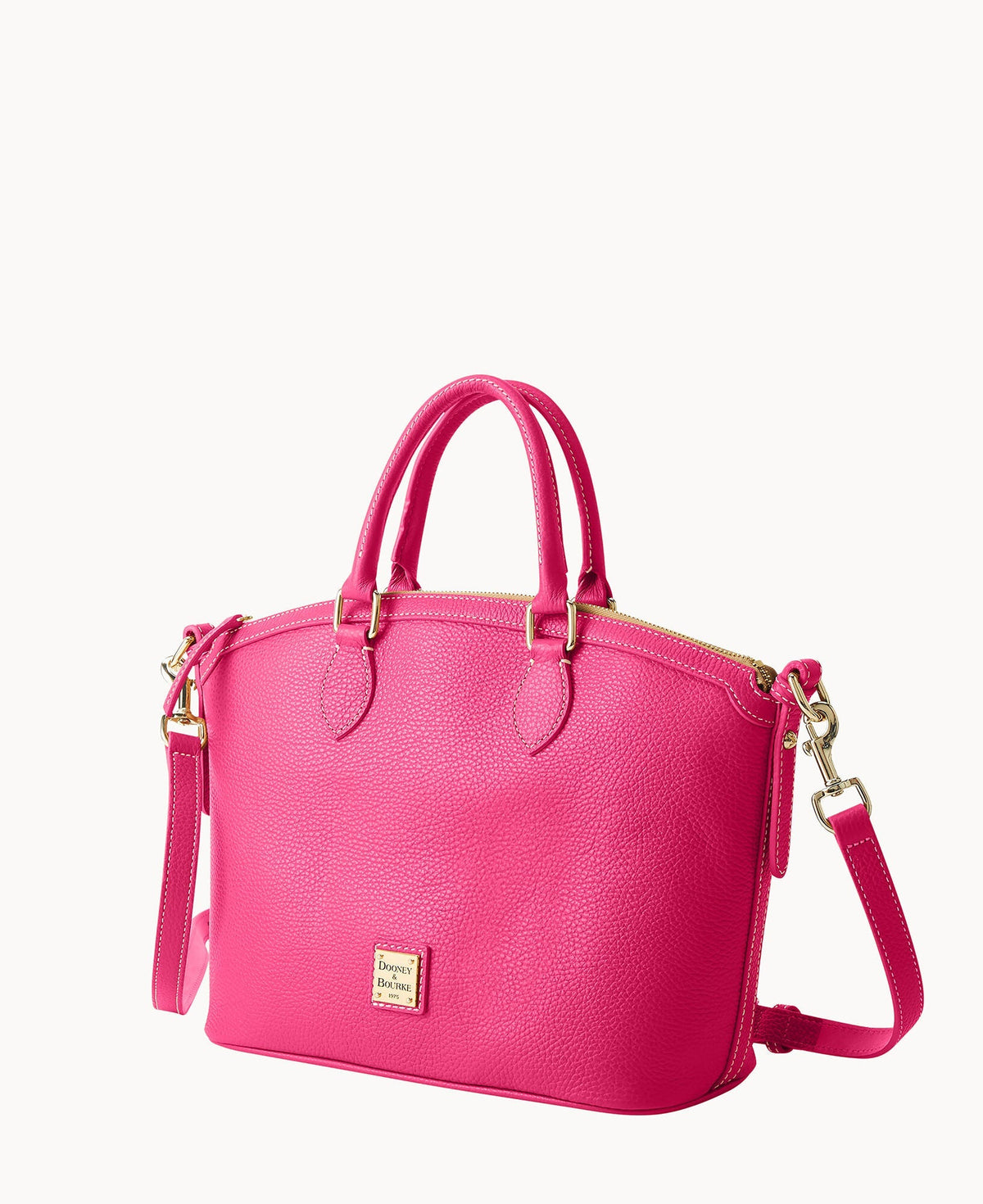 Lucca Leather Domed Satchel