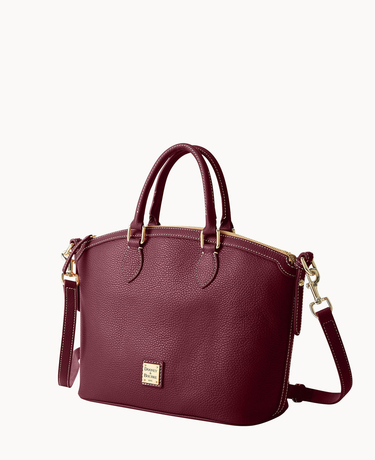 Lucca Leather Domed Satchel