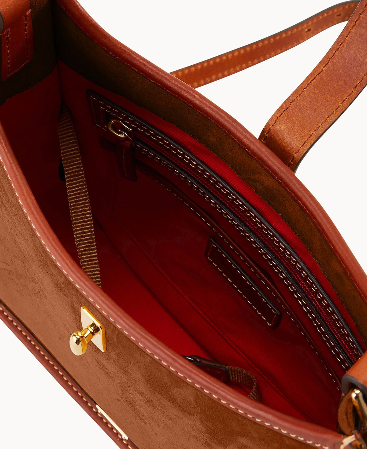 Suede Messenger Crossbody