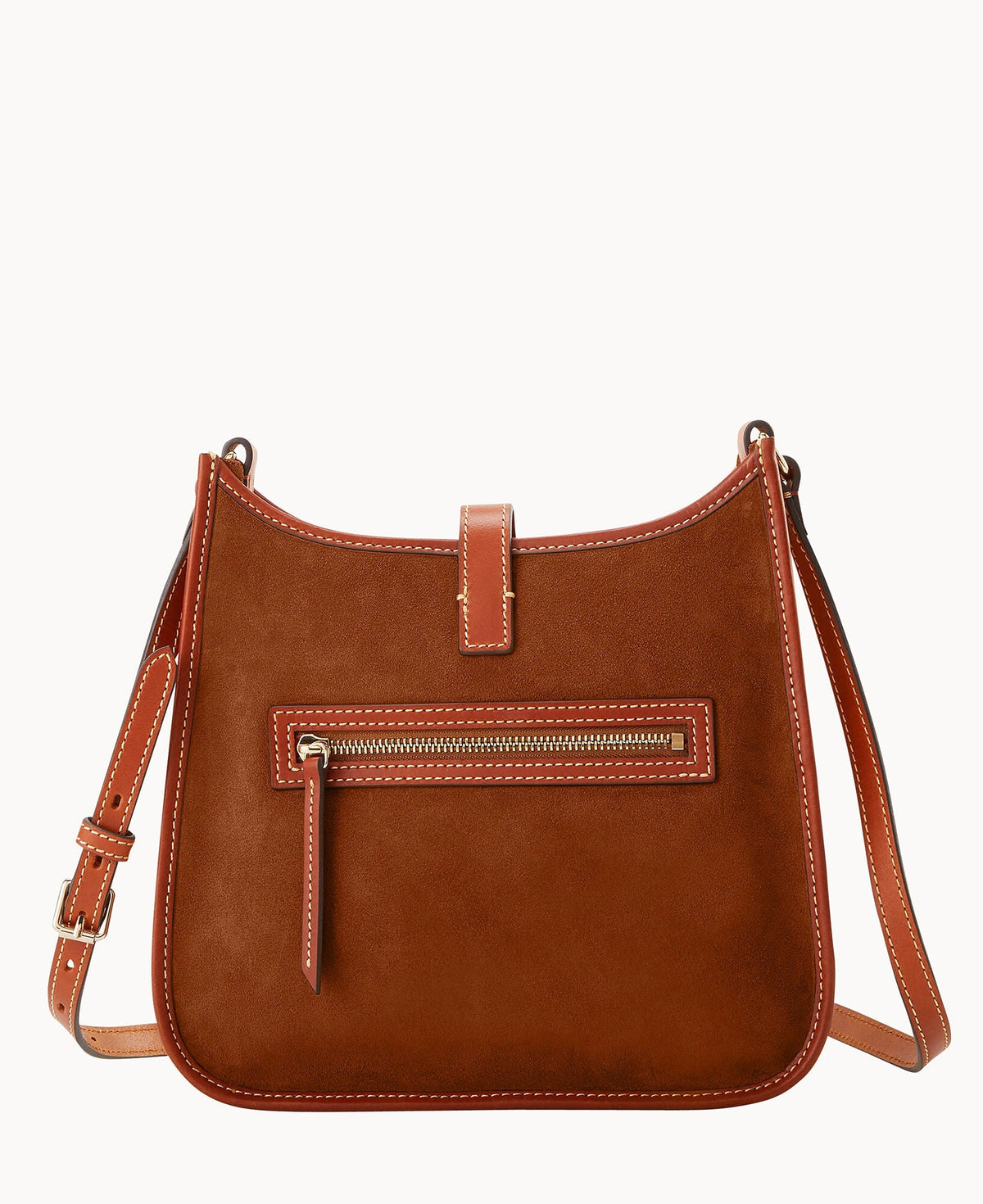 Suede Messenger Crossbody