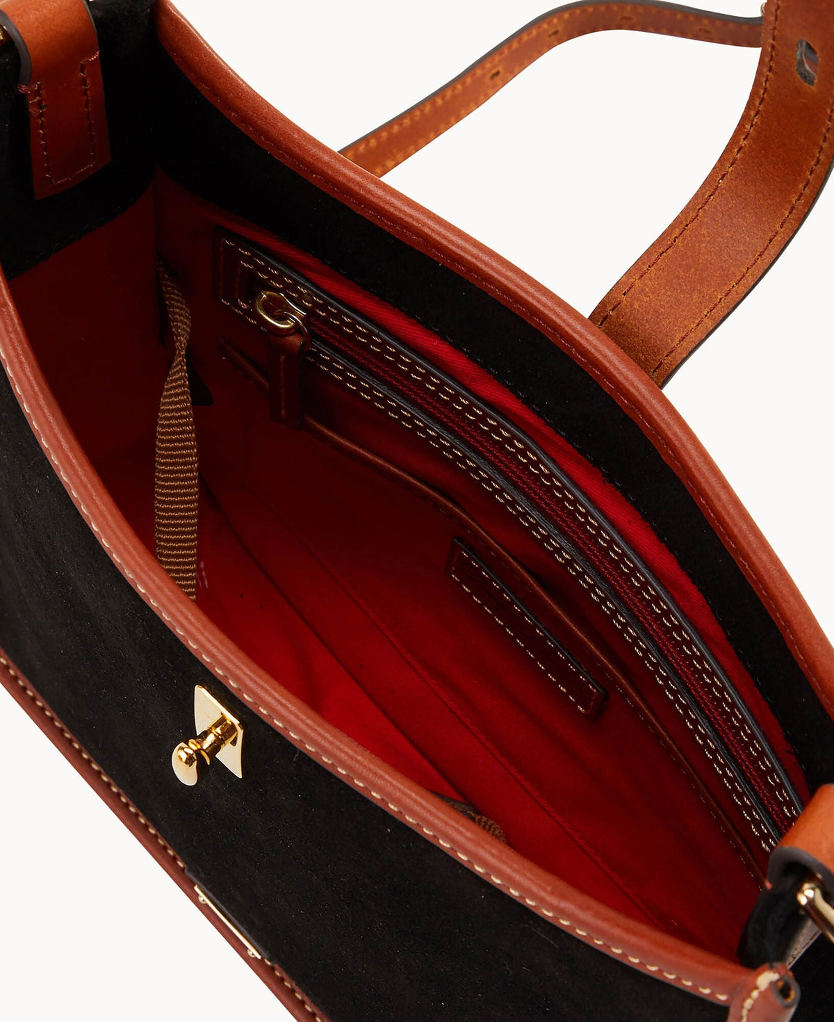 Suede Messenger Crossbody