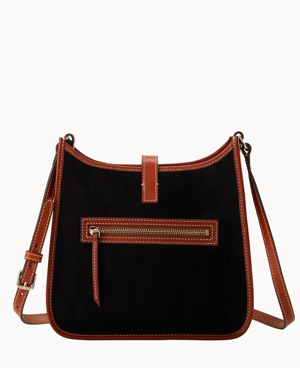 Suede Messenger Crossbody