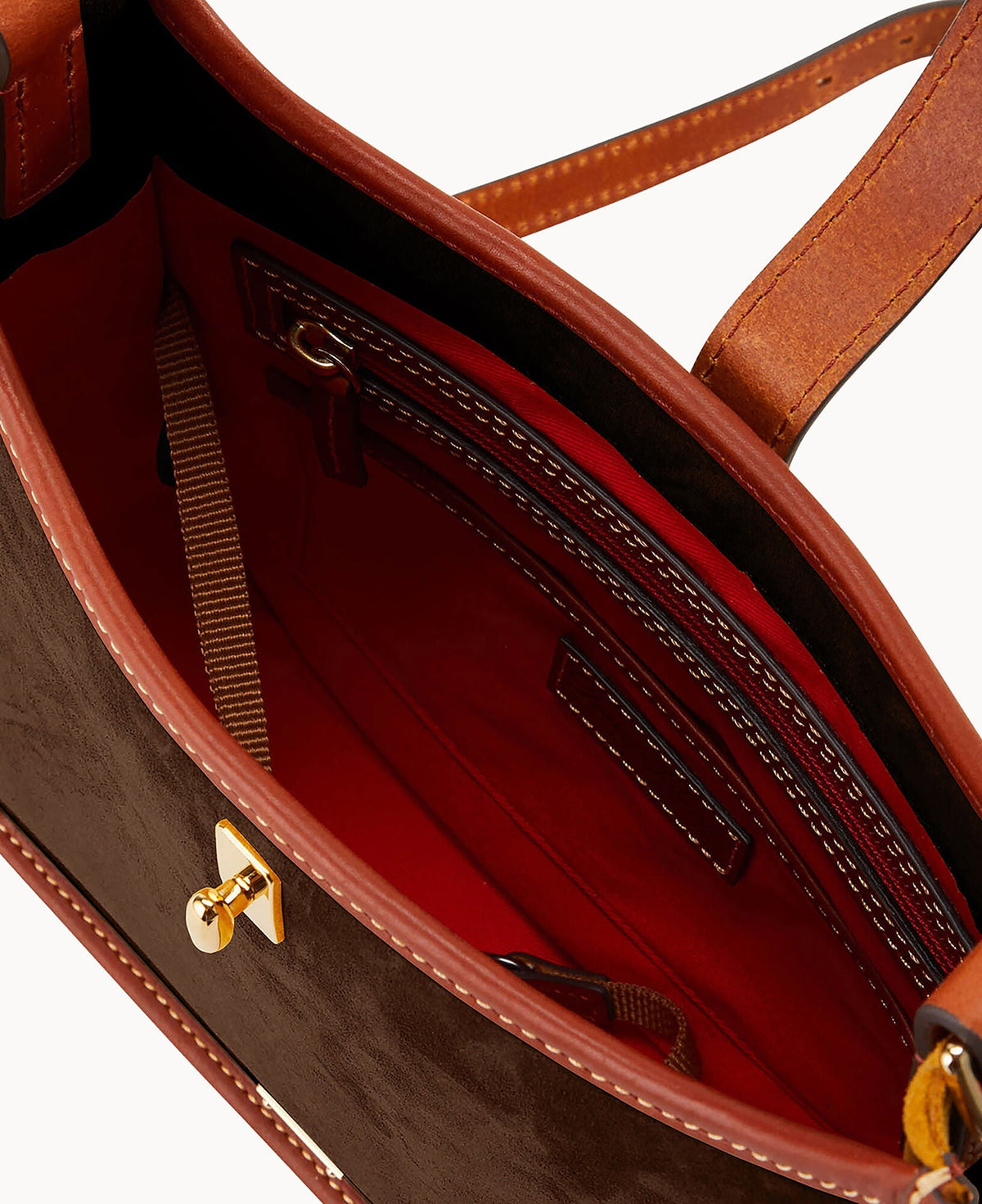 Suede Messenger Crossbody