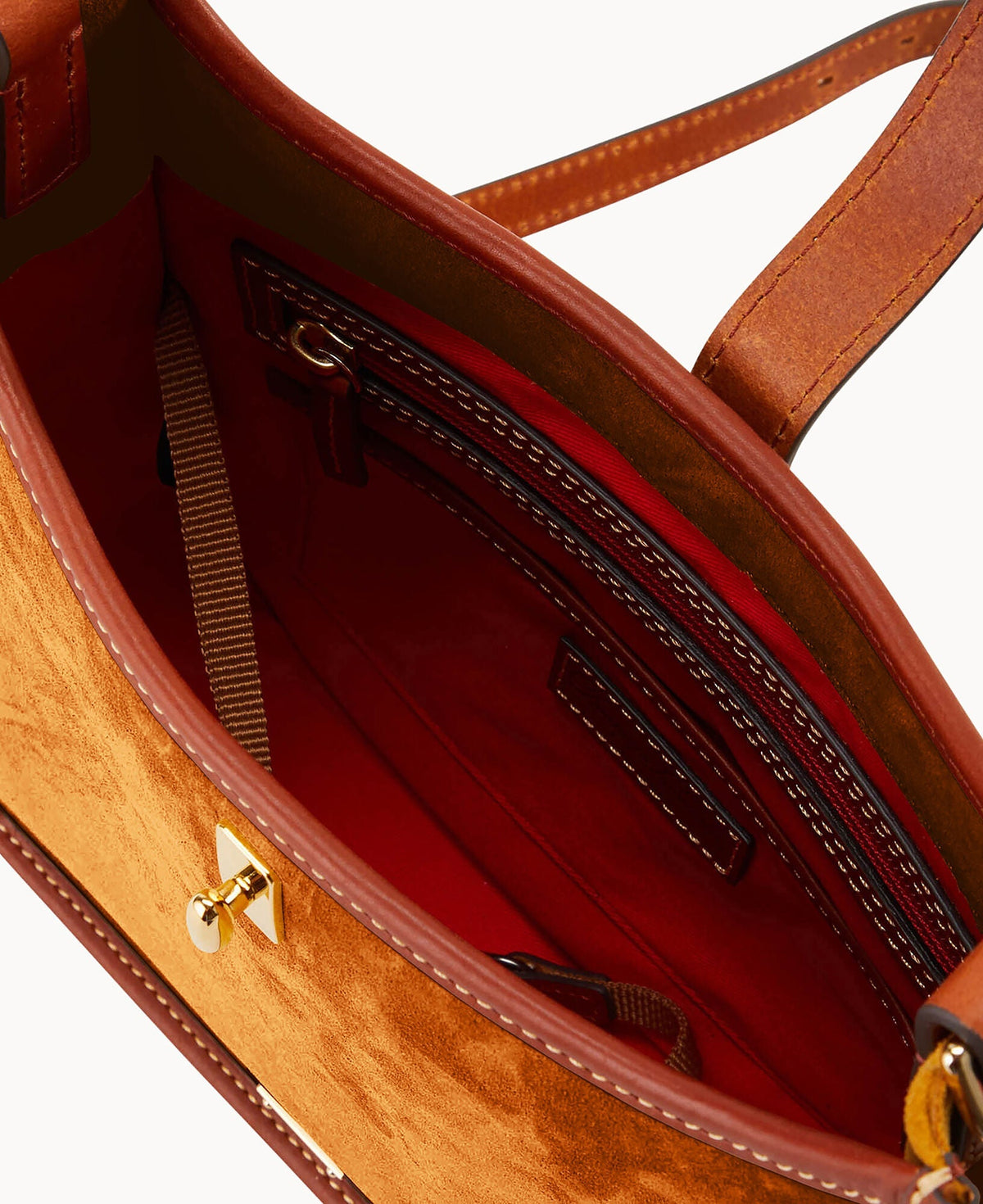 Suede Messenger Crossbody
