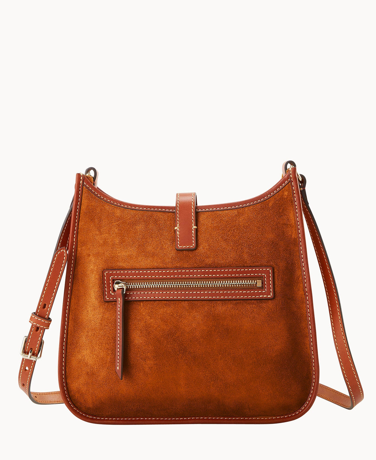 Suede Messenger Crossbody
