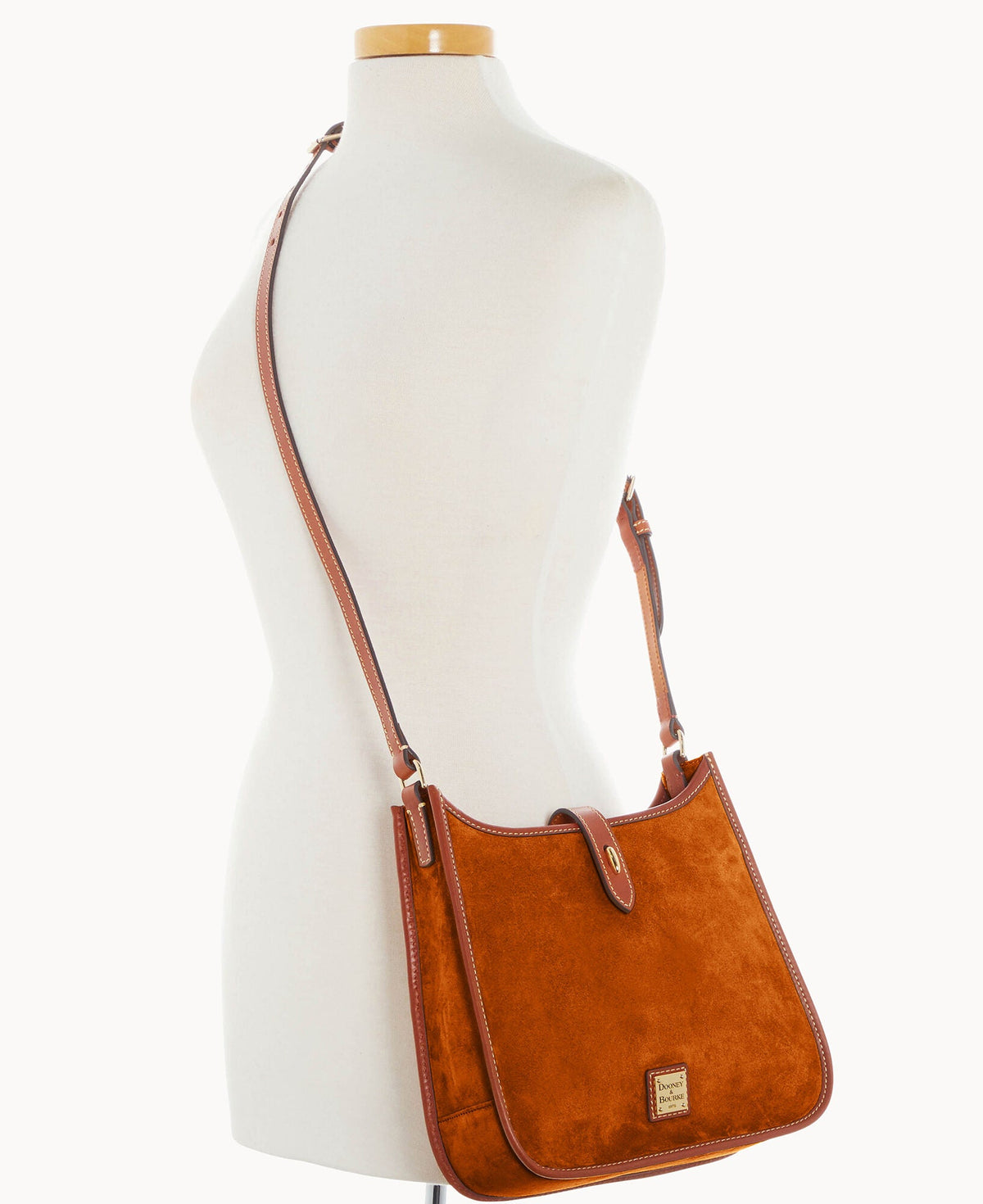 Suede Messenger Crossbody