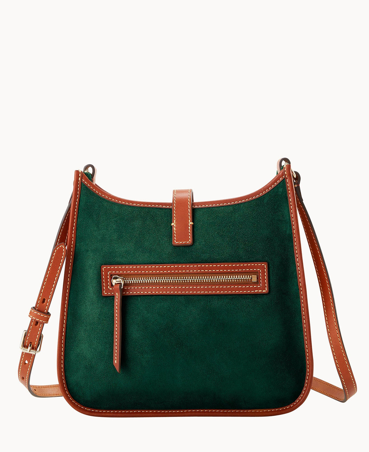 Suede Messenger Crossbody