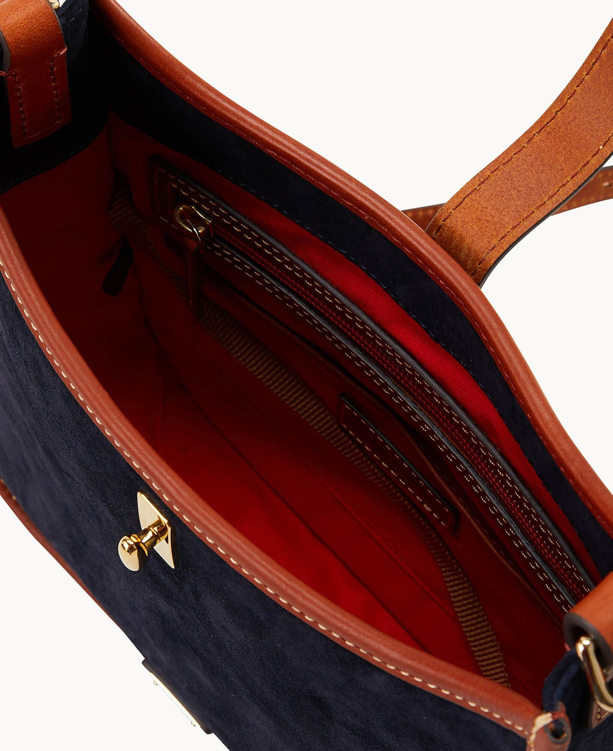 Suede Messenger Crossbody