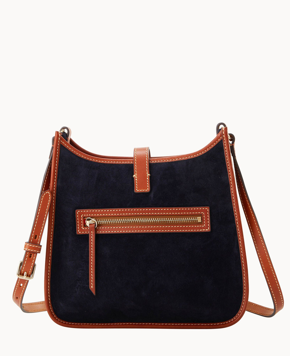 Suede Messenger Crossbody
