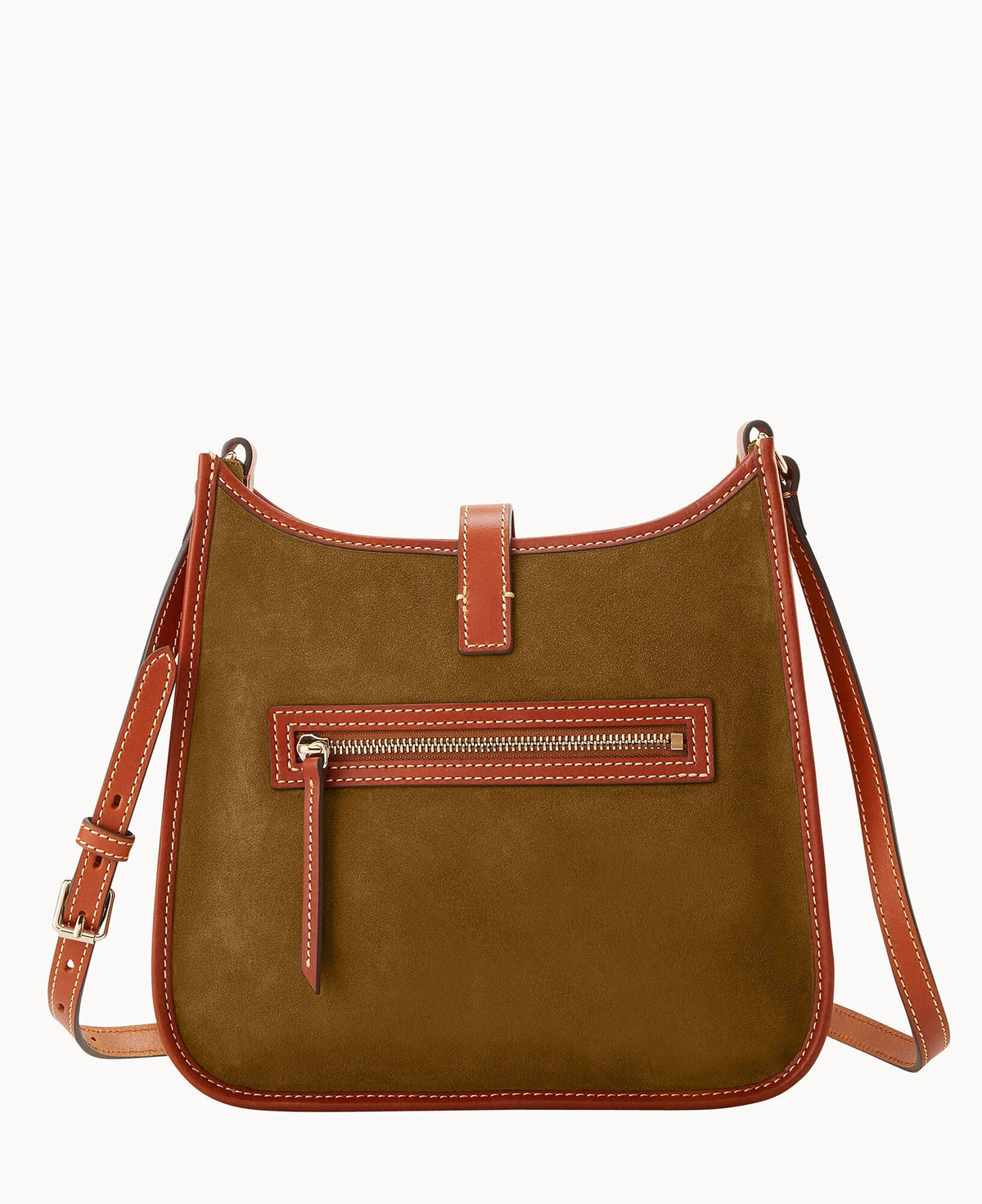 Suede Messenger Crossbody