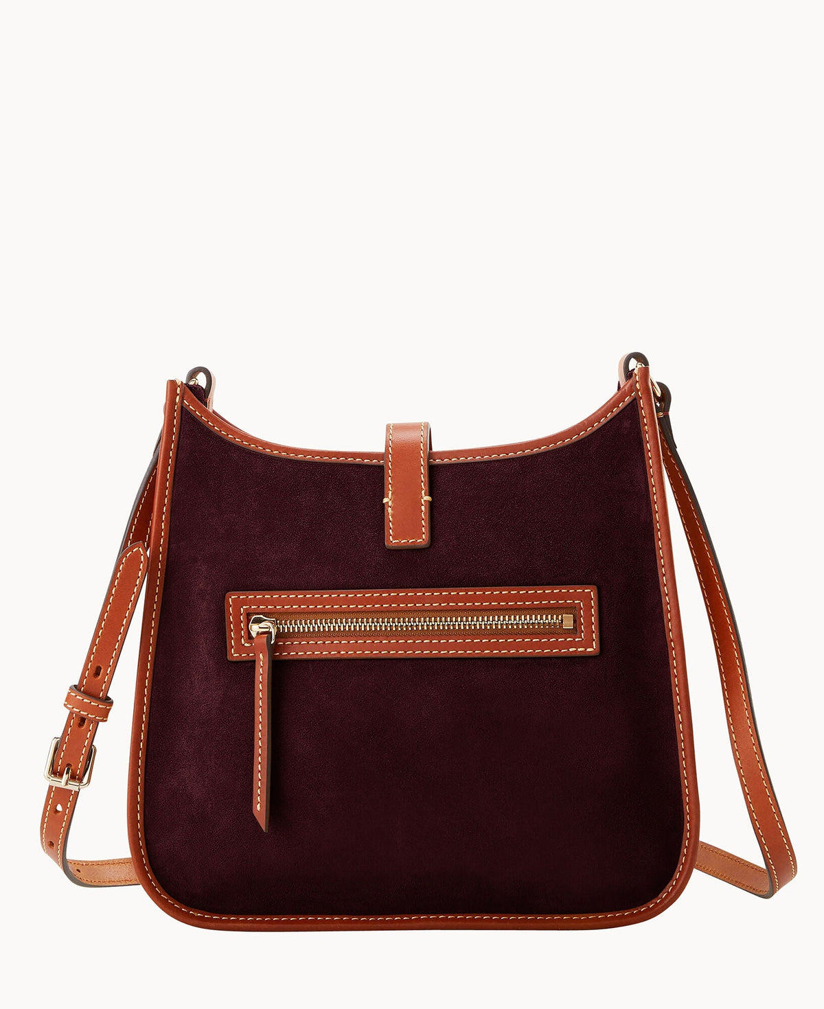 Suede Messenger Crossbody