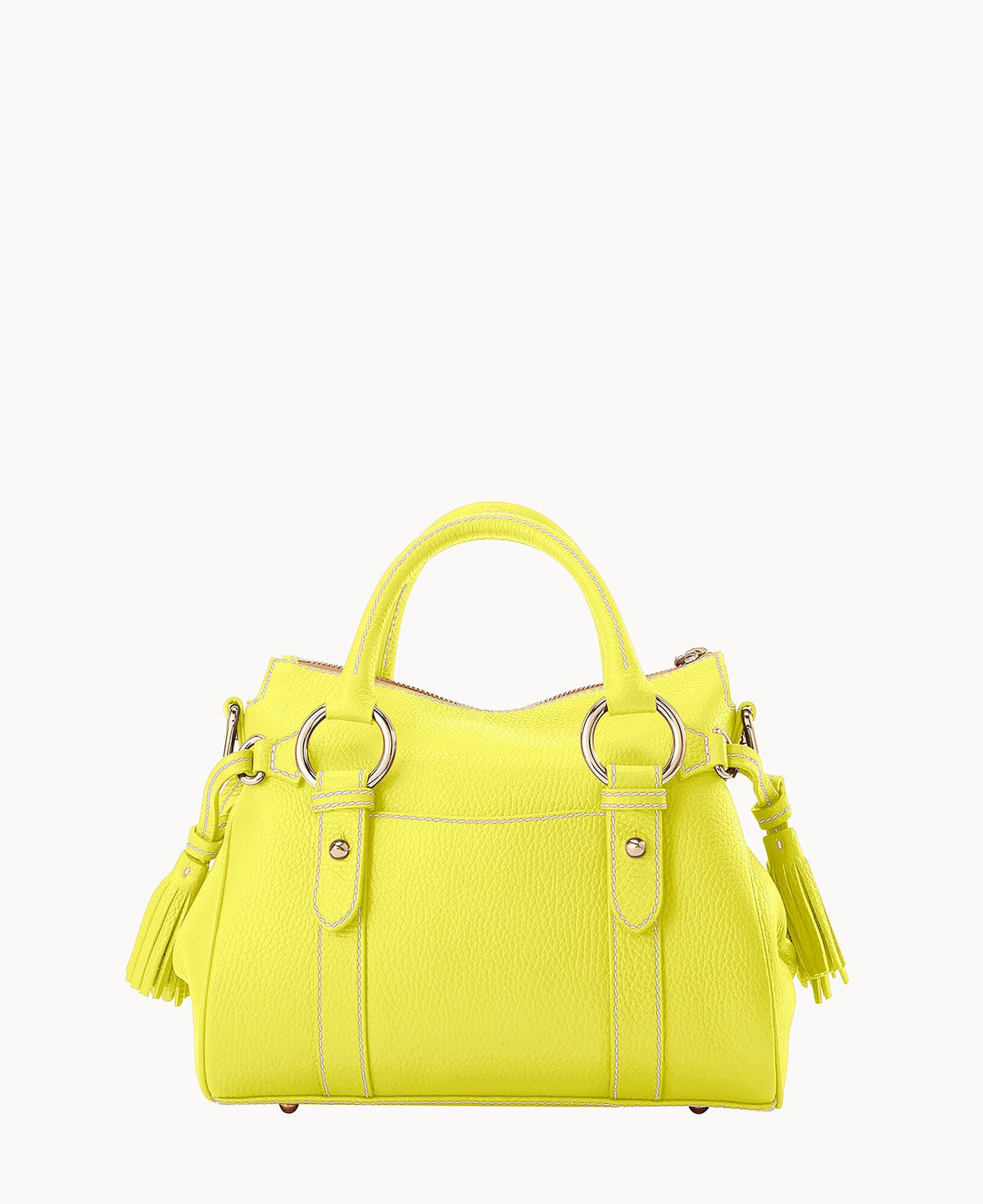 Lucca Leather Satchel With Pocket