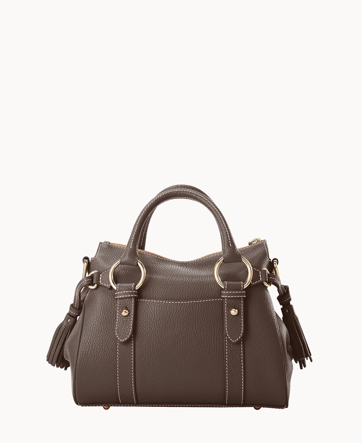 Lucca Leather Satchel With Pocket
