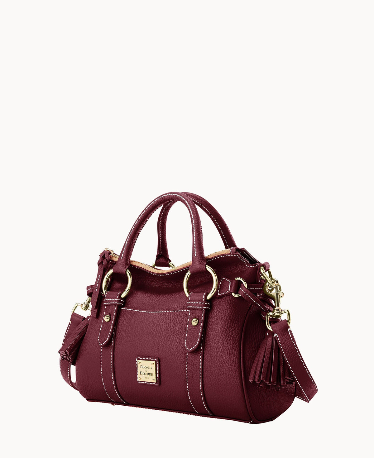 Lucca Leather Satchel With Pocket