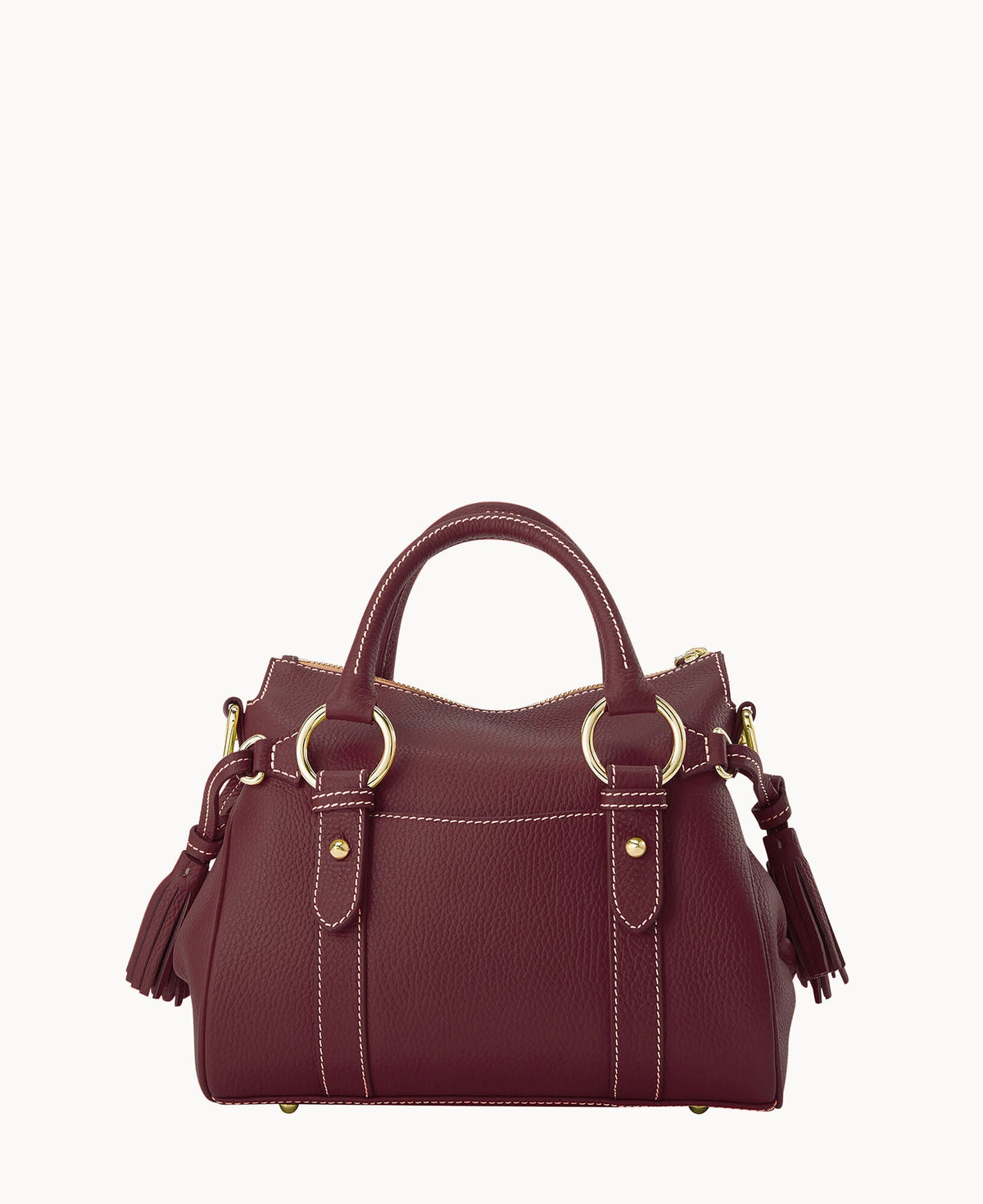Lucca Leather Satchel With Pocket