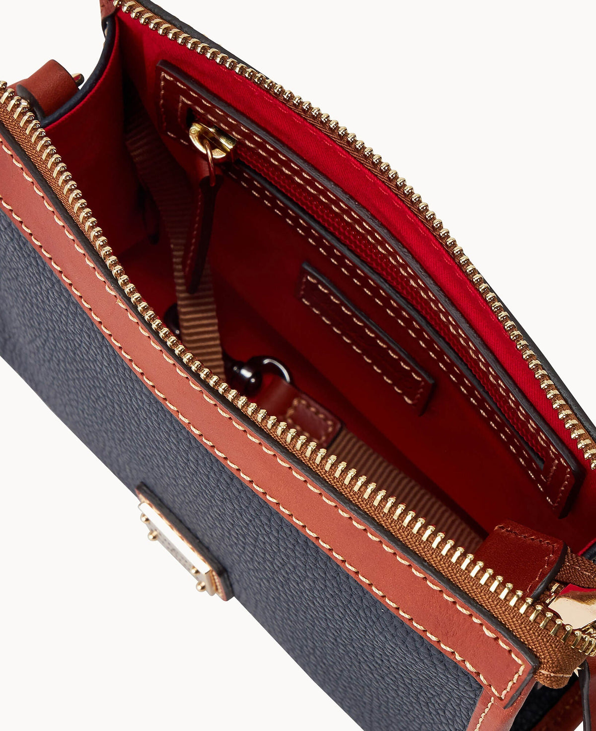 Pebble Grain Small East West Crossbody