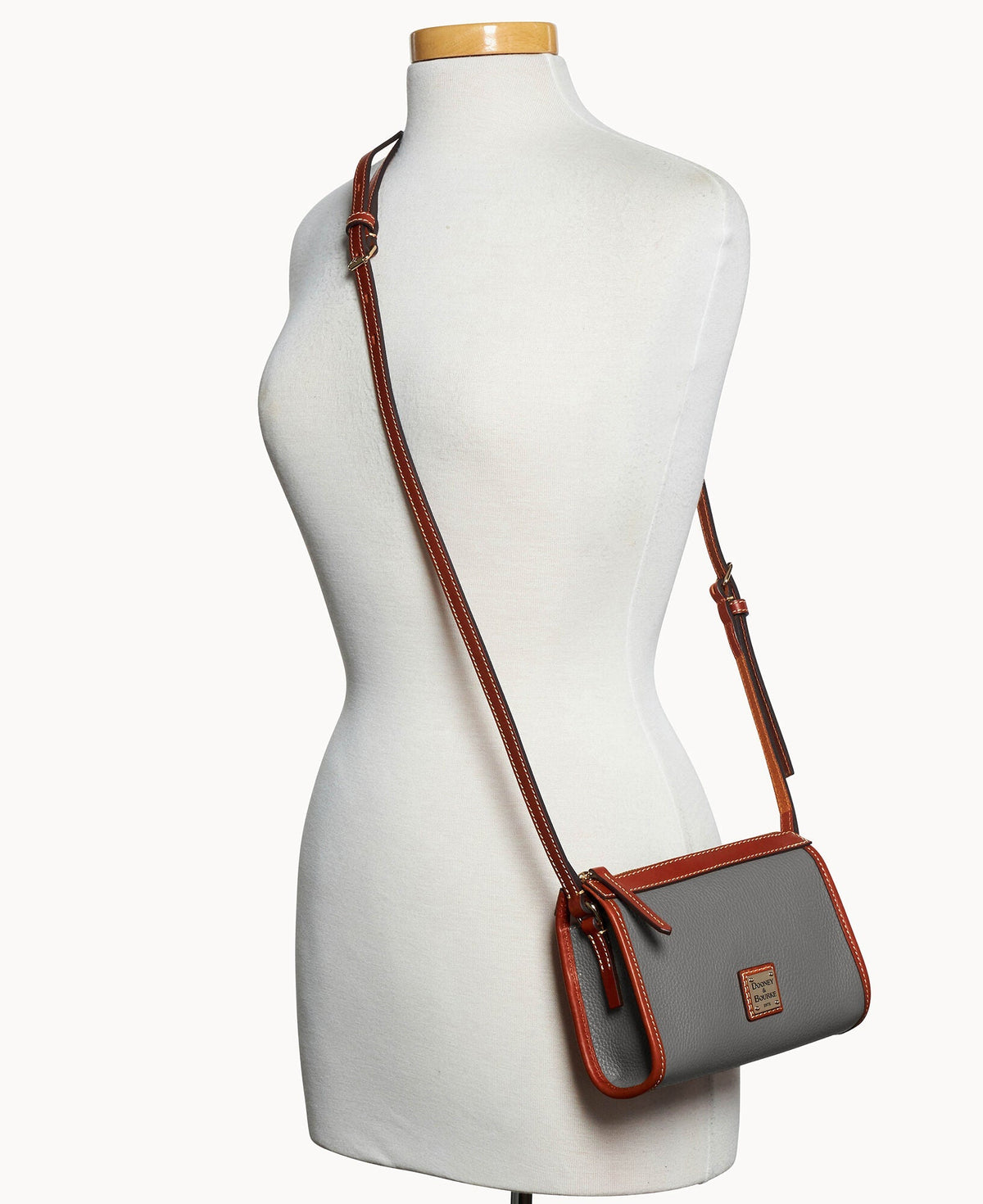 Pebble Grain Small East West Crossbody
