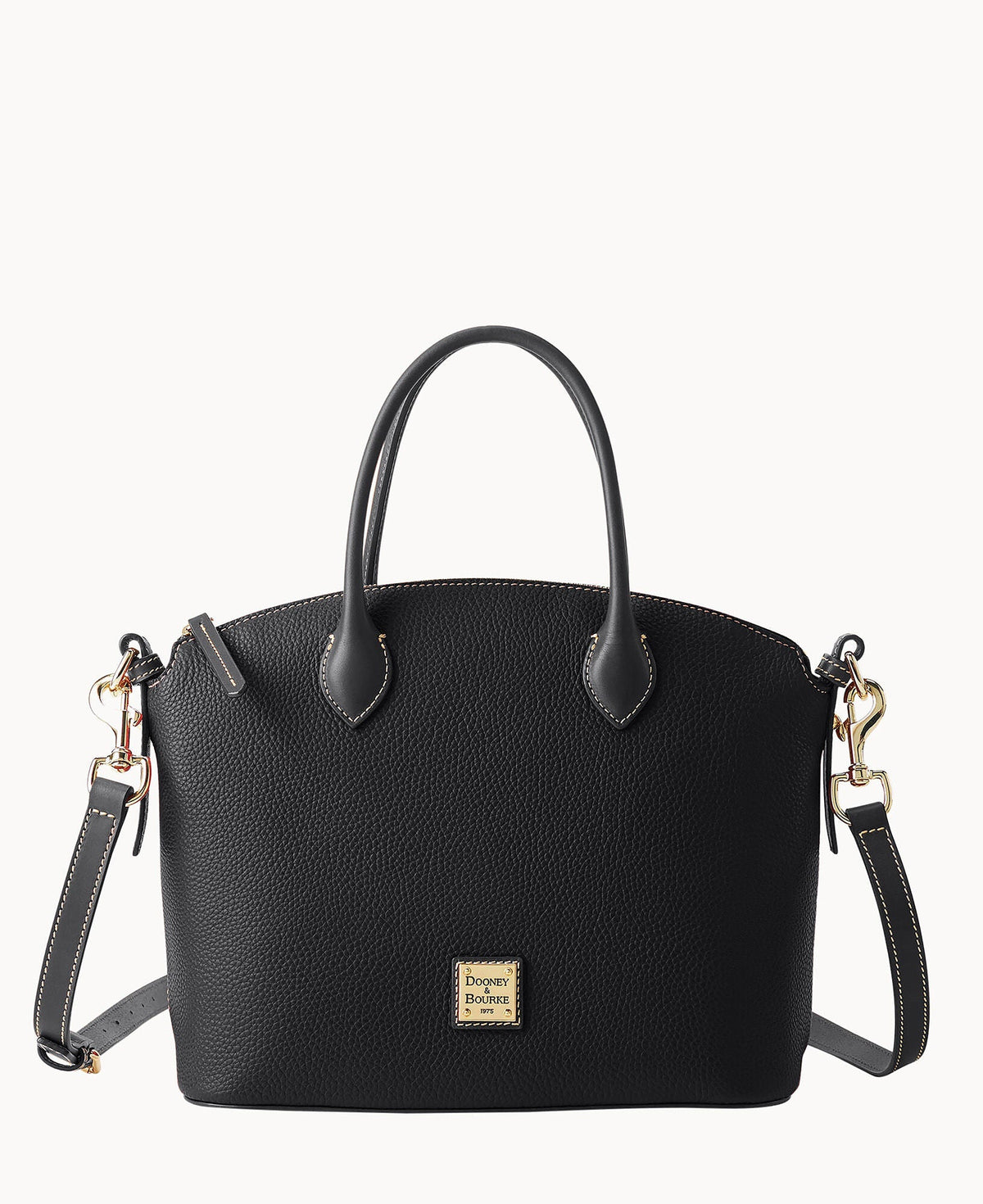 Pebble Grain Domed Satchel