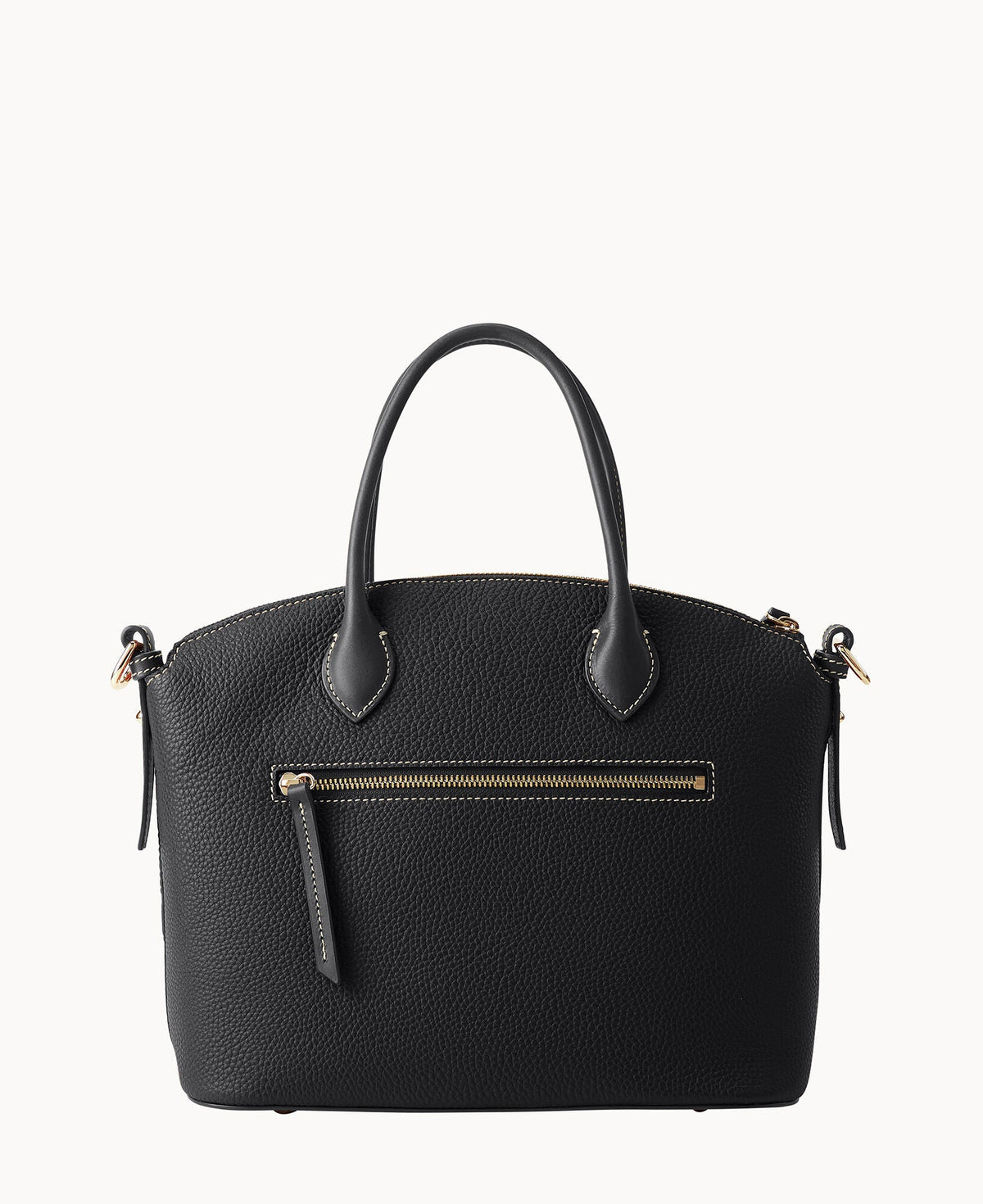 Pebble Grain Domed Satchel