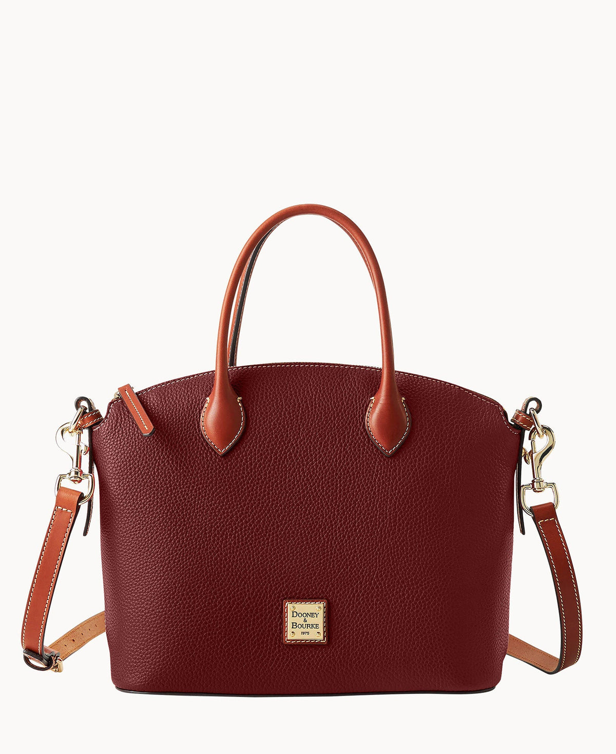 Pebble Grain Domed Satchel
