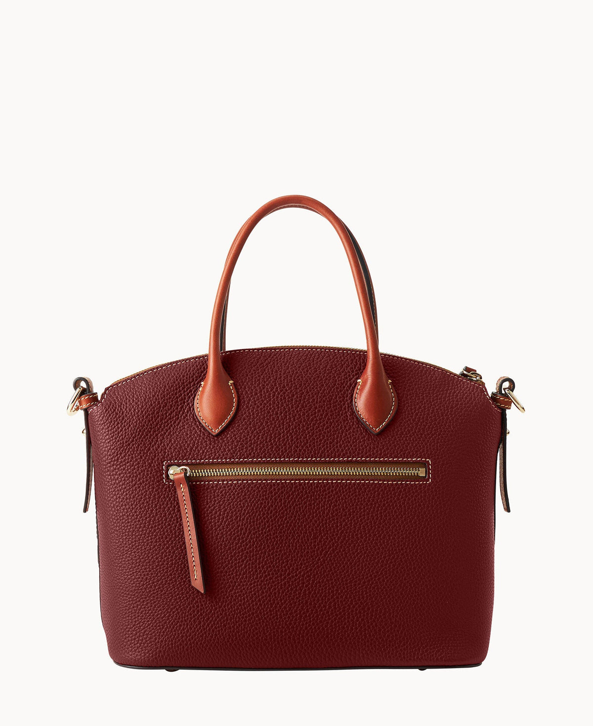 Pebble Grain Domed Satchel