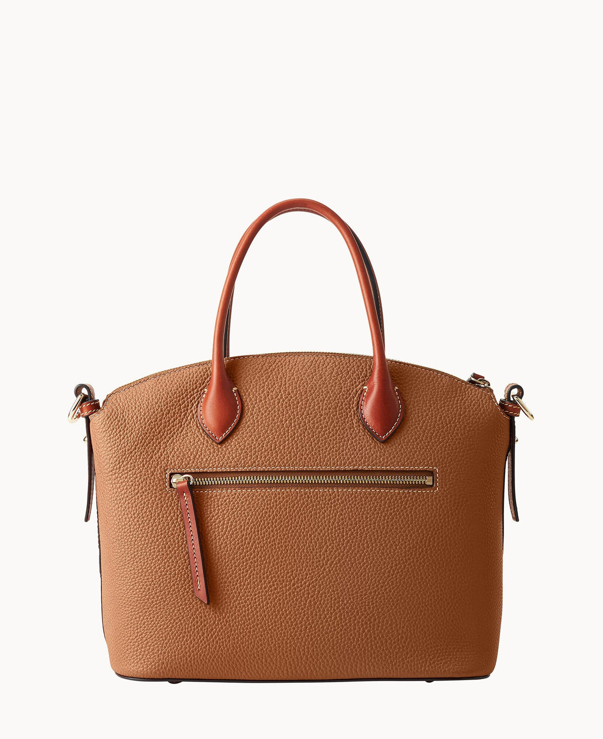 Pebble Grain Domed Satchel