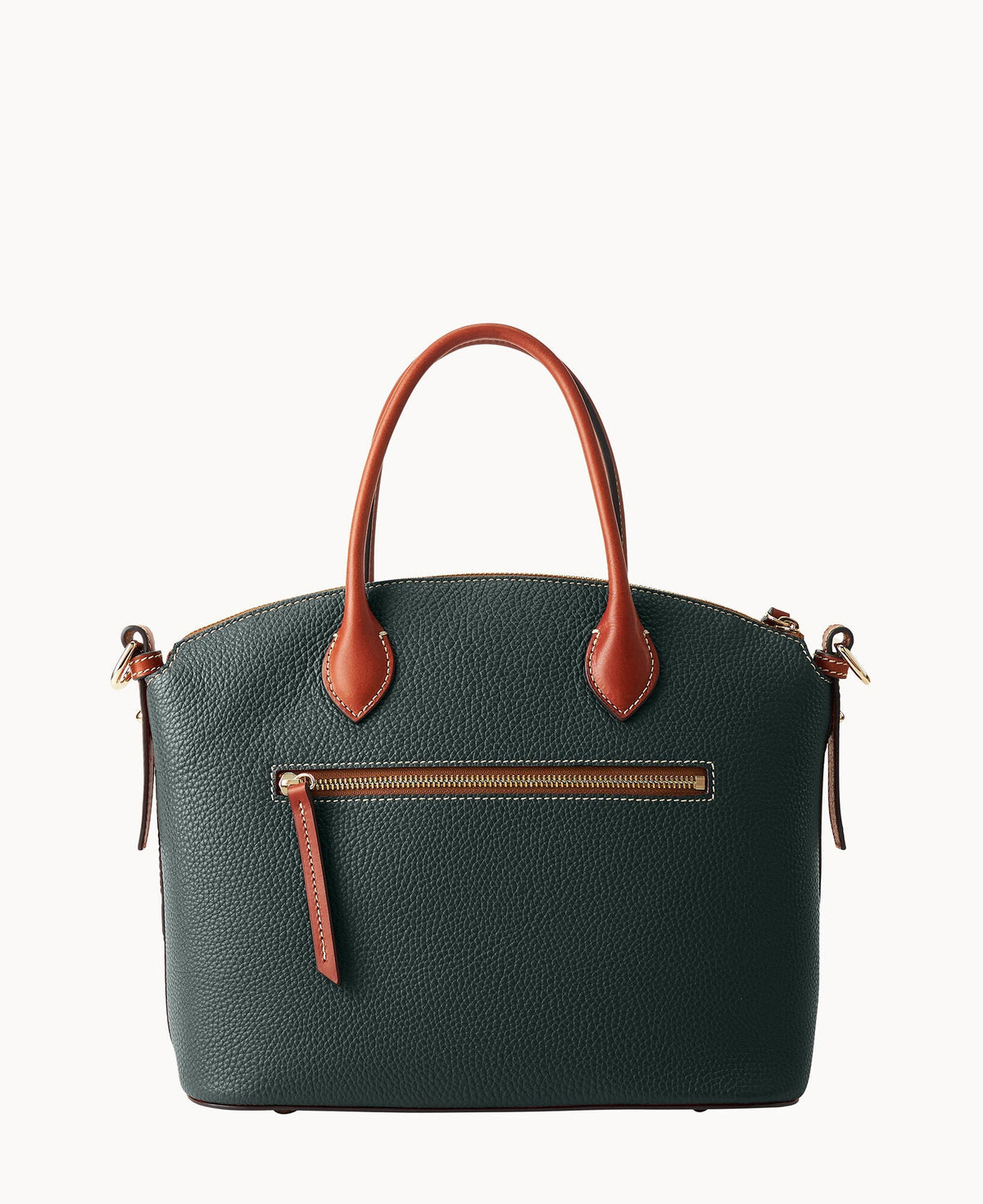 Pebble Grain Domed Satchel