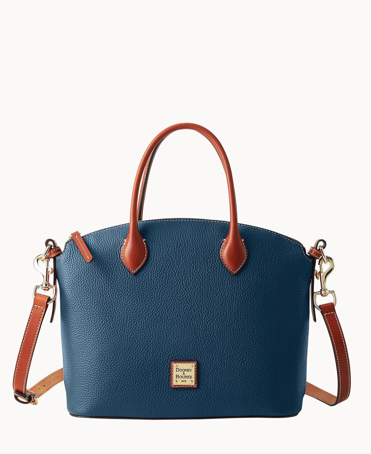 Pebble Grain Domed Satchel