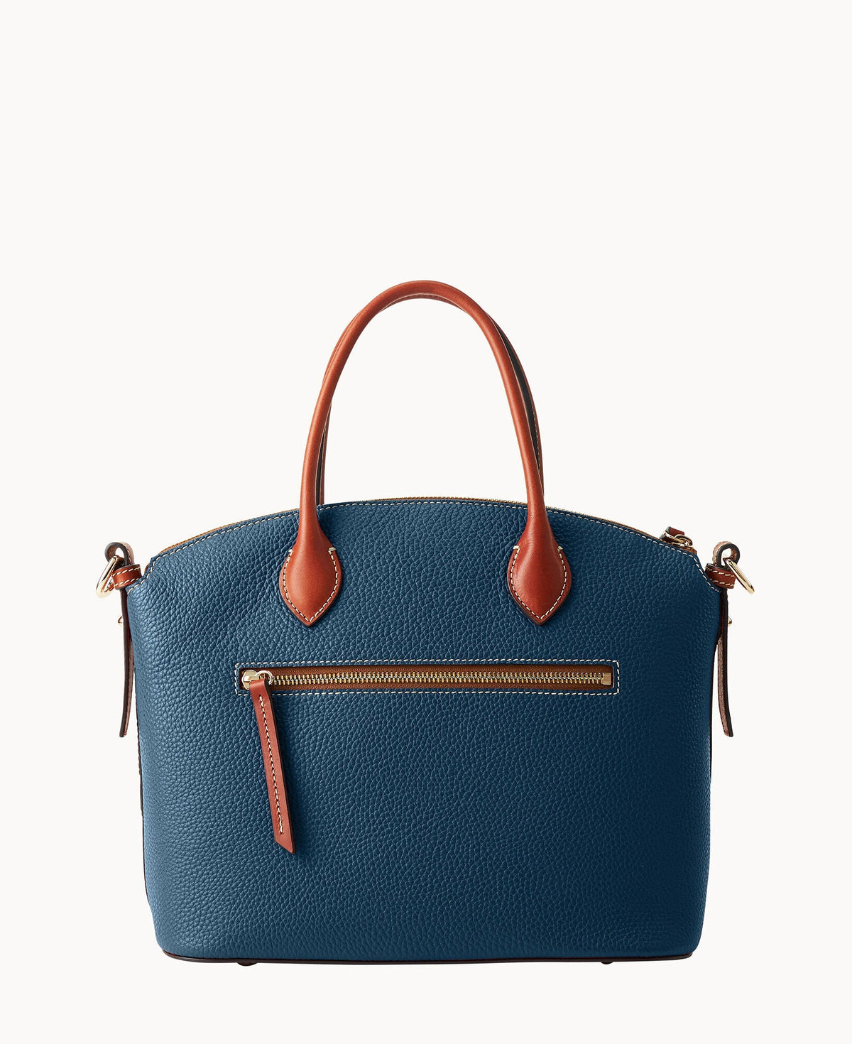 Pebble Grain Domed Satchel