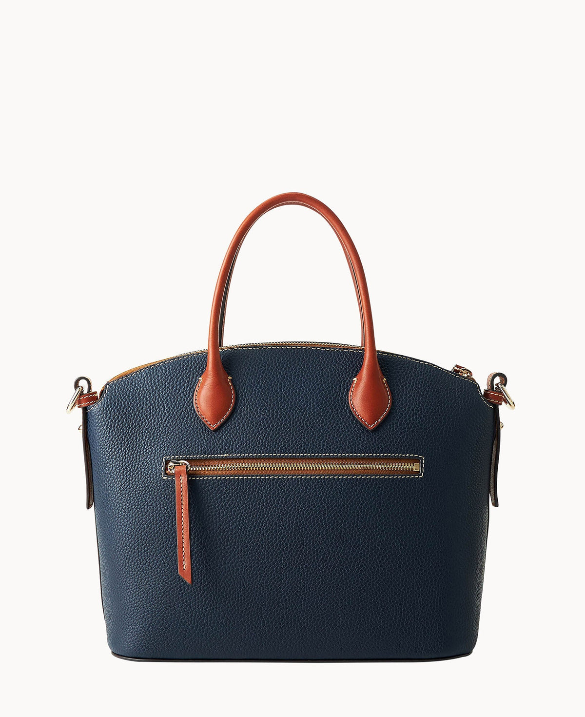 Pebble Grain Domed Satchel