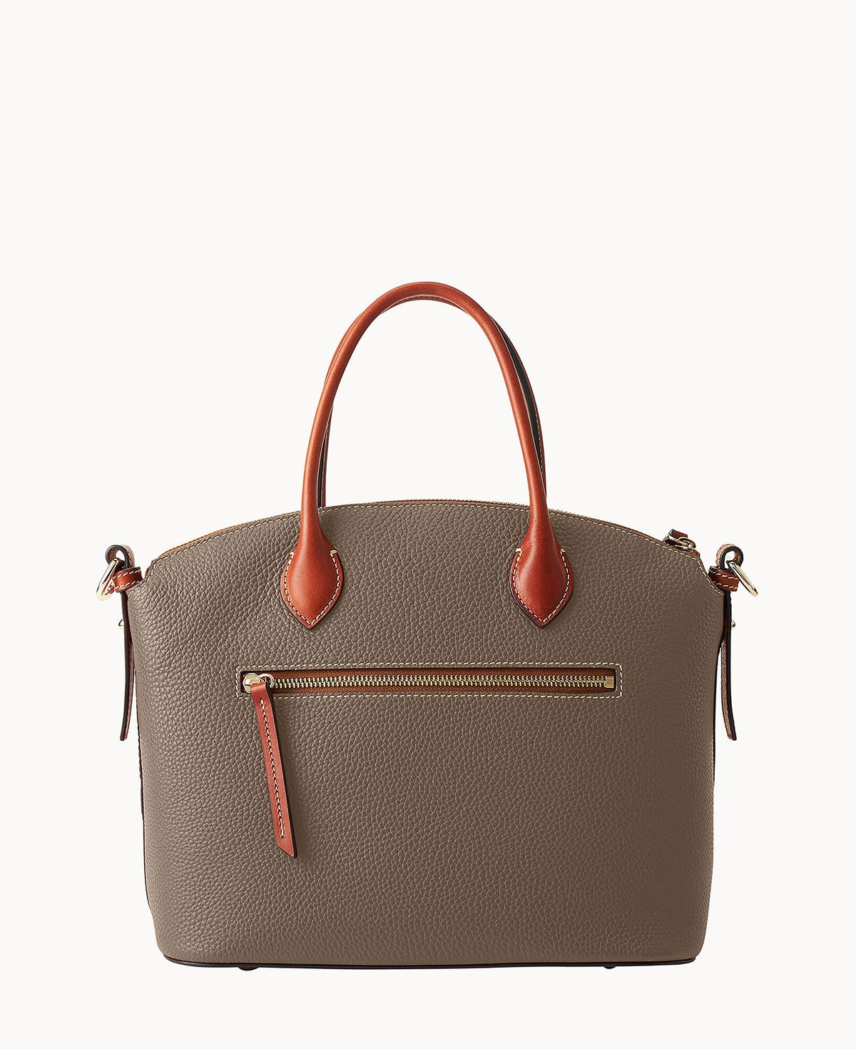 Pebble Grain Domed Satchel