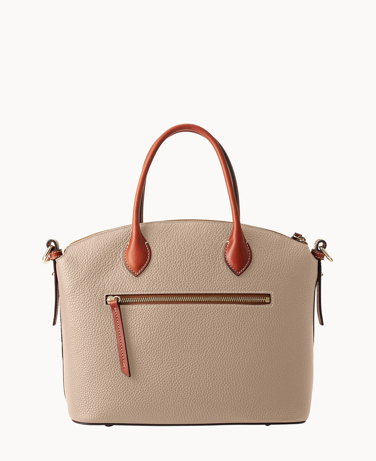 Pebble Grain Domed Satchel