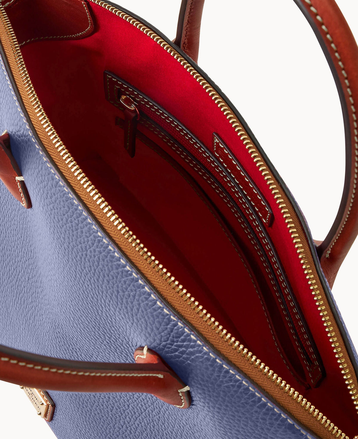 Pebble Grain Domed Satchel